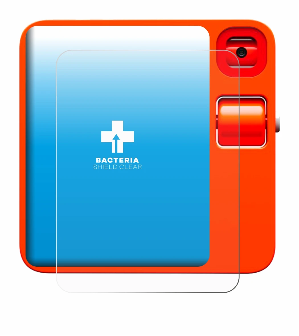 Imagen del dispositivo rabbit r1 con una amplia variedad de protectores de pantalla.