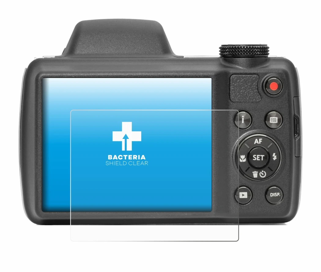 Imagen del dispositivo Kodak Pixpro AZ528 con una amplia variedad de protectores de pantalla.