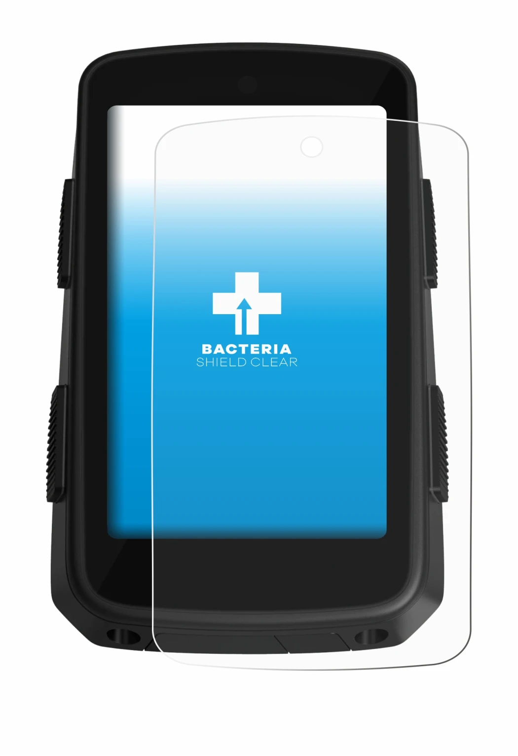 Imagen del dispositivo Hammerhead Karoo 3 con una amplia variedad de protectores de pantalla.