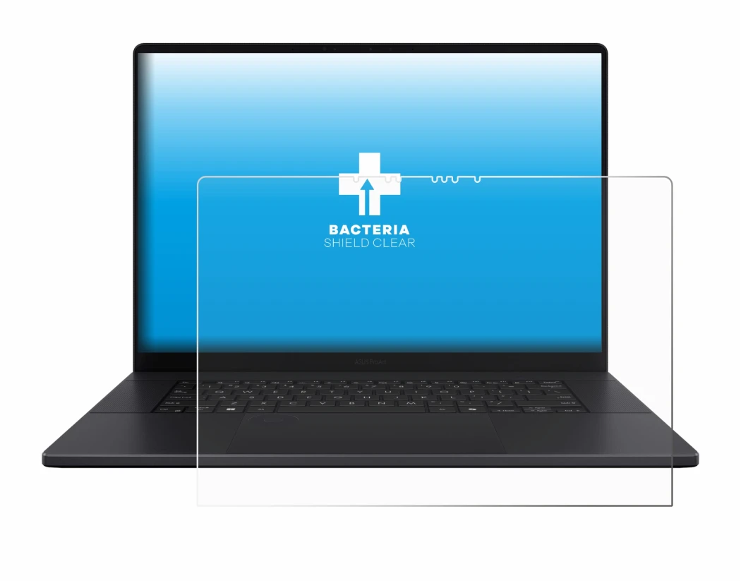 Imagen del dispositivo ASUS ProArt P16 con una amplia variedad de protectores de pantalla.