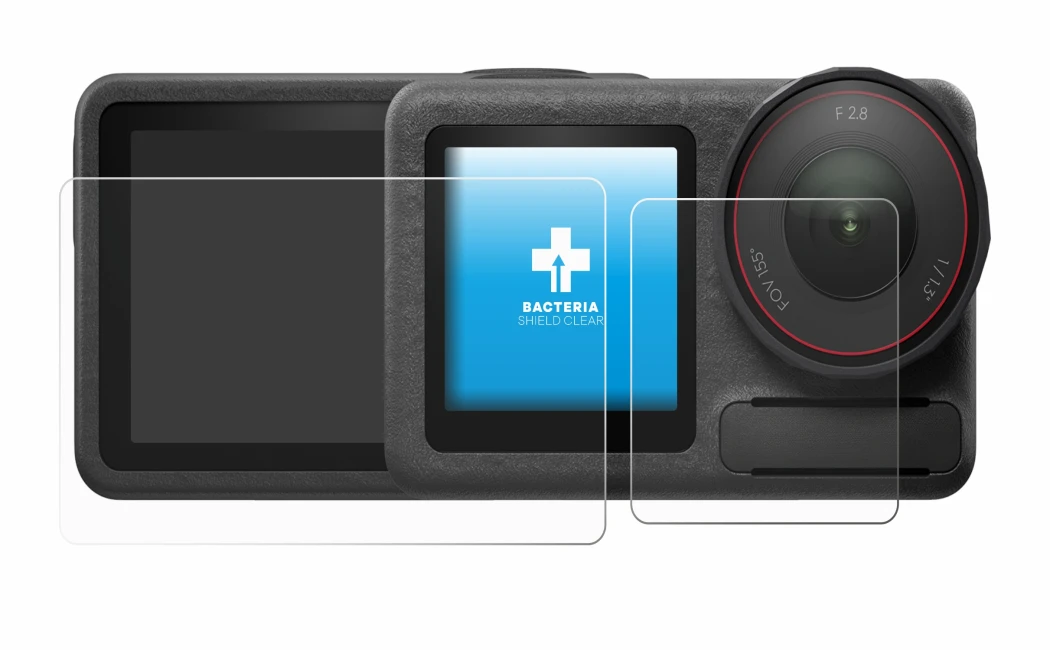 Imagen del dispositivo DJI Osmo Action 5 Pro con una amplia variedad de protectores de pantalla.
