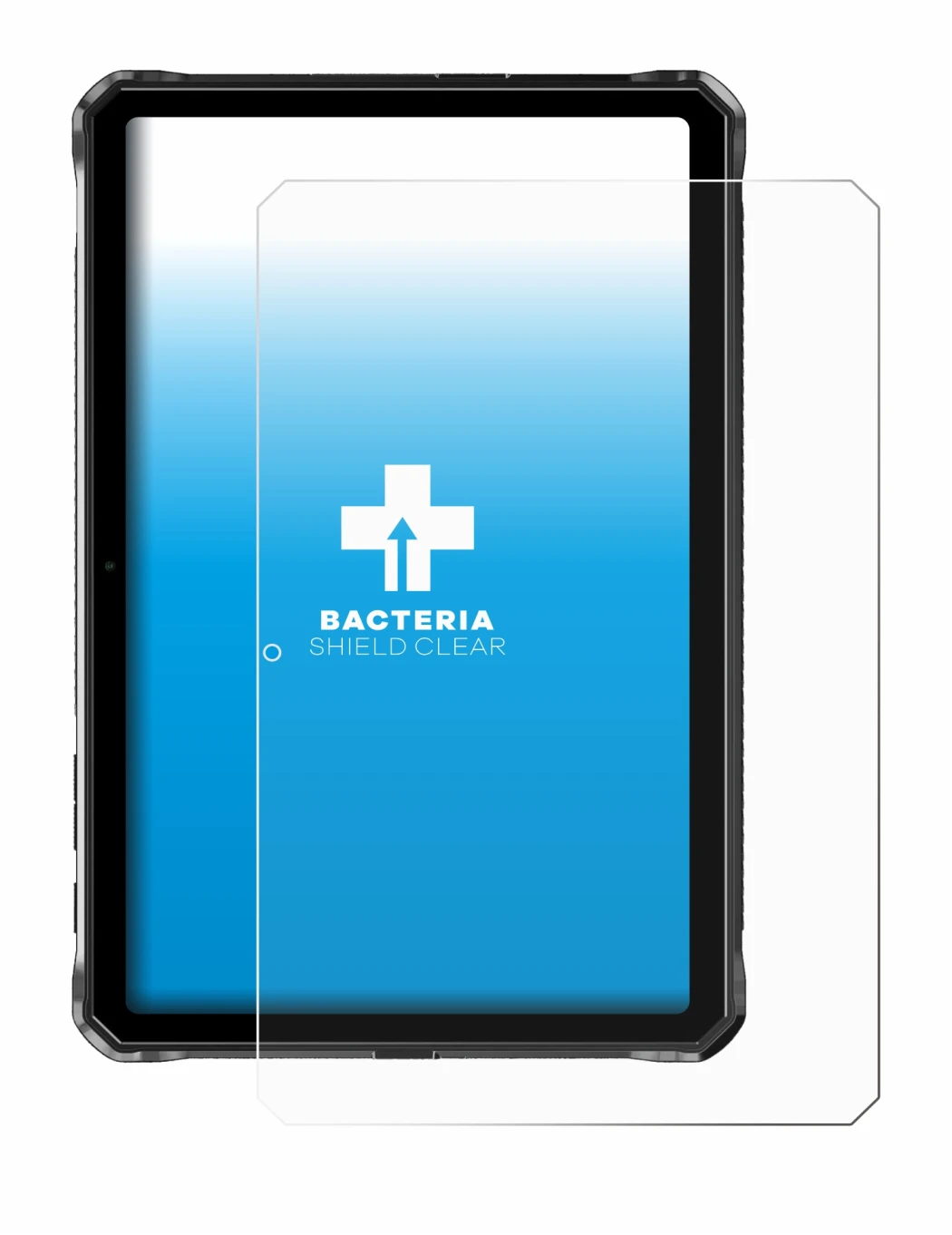 Imagen del dispositivo Doogee R10 con una amplia variedad de protectores de pantalla.