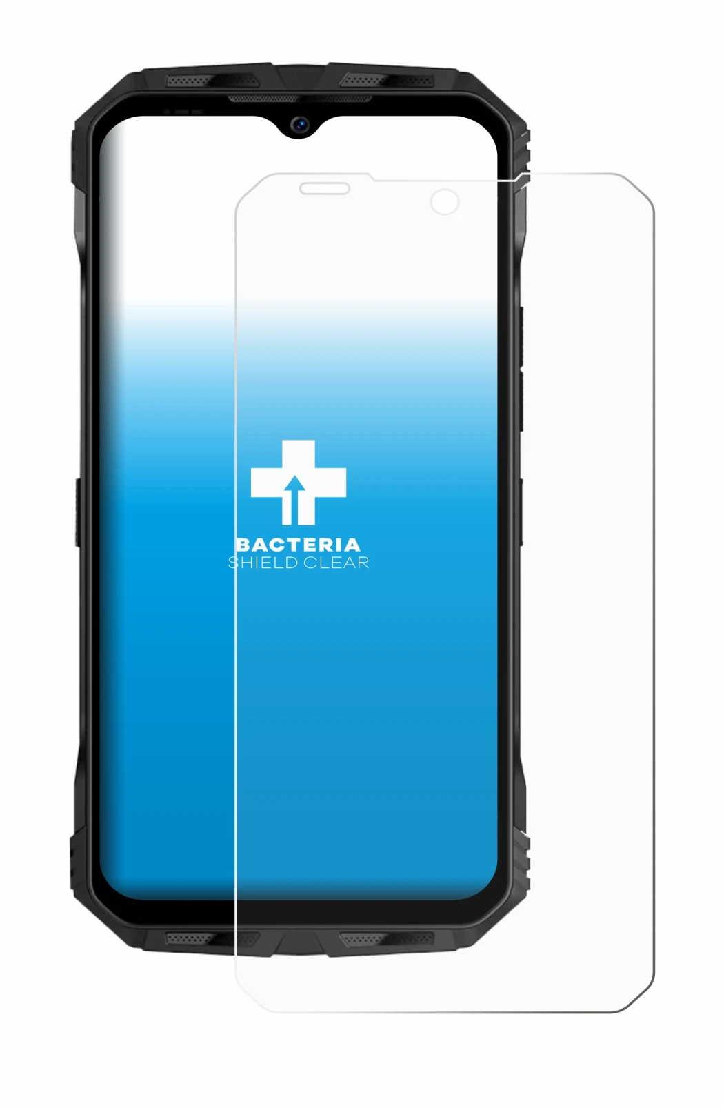 Imagen del dispositivo Doogee V Max Plus con una amplia variedad de protectores de pantalla.