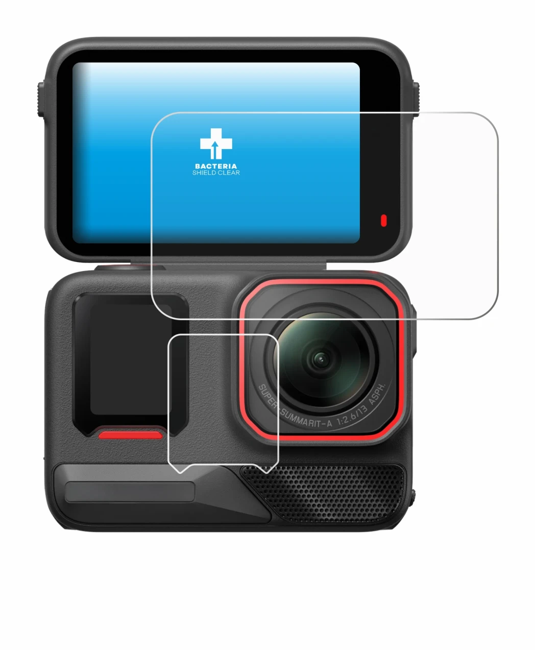 Imagen del dispositivo Insta360 Ace Pro 2 con una amplia variedad de protectores de pantalla.