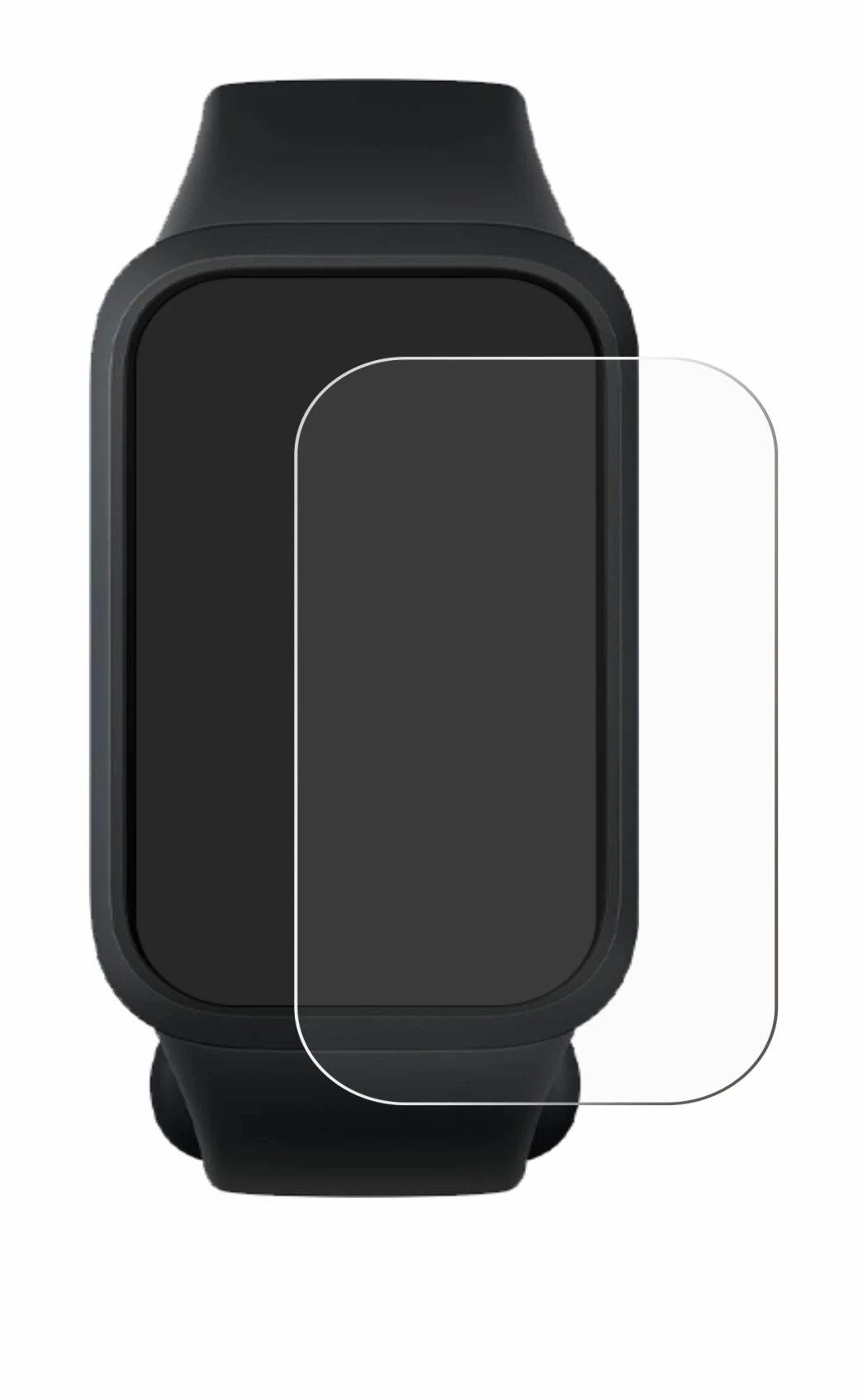 Imagen del dispositivo Xiaomi Smart Band 9 Active con una amplia variedad de protectores de pantalla.