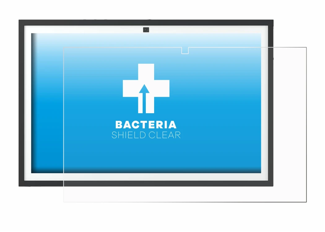 Imagen del dispositivo Echo Show 21 con una amplia variedad de protectores de pantalla.
