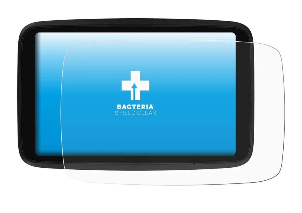 Imagen del dispositivo TomTom GO Advanced con una amplia variedad de protectores de pantalla.