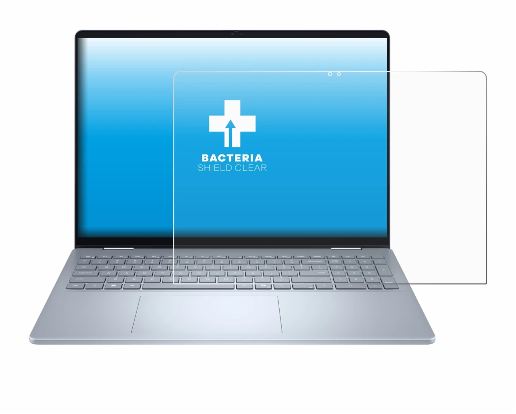 Imagen del dispositivo Dell 16 Plus-2-in-1 con una amplia variedad de protectores de pantalla.