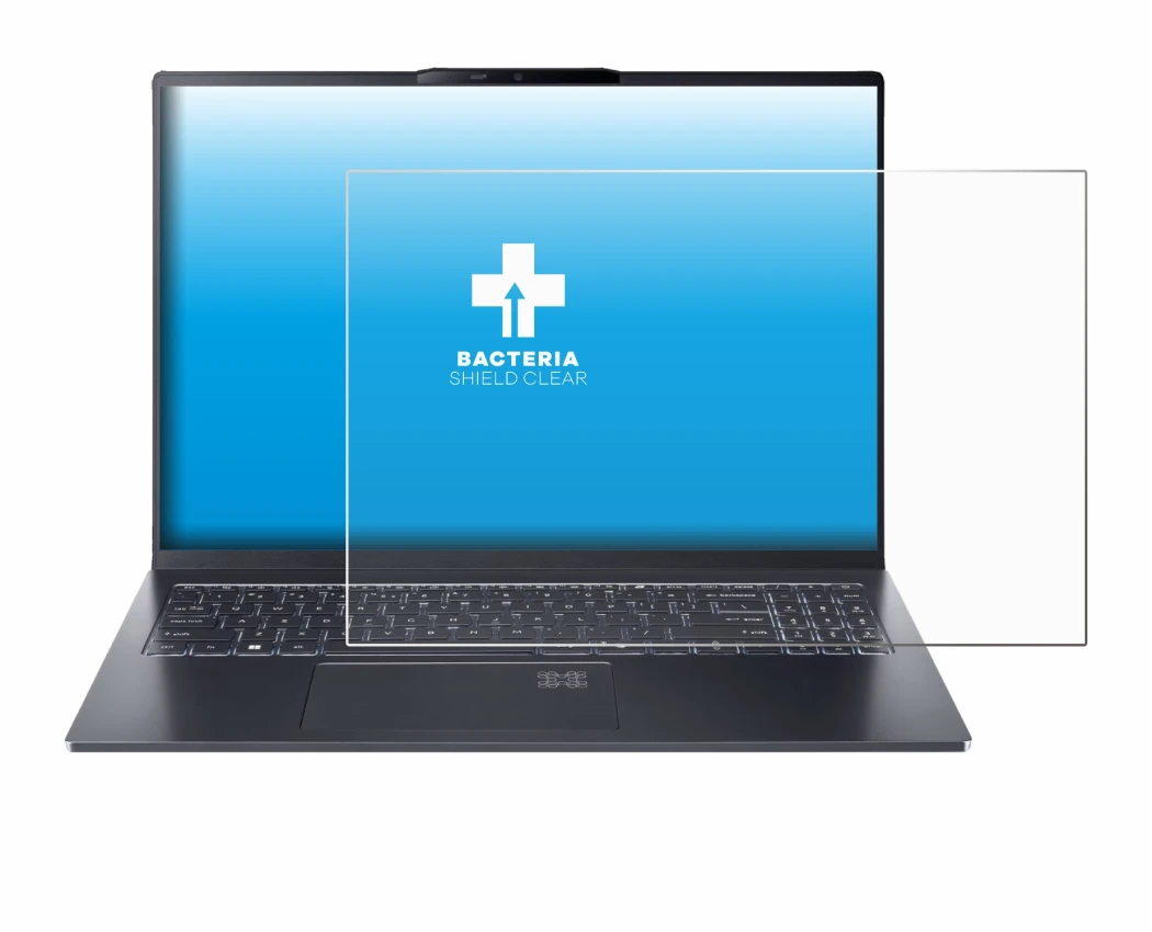 Imagen del dispositivo Acer Swift Go 16 AI con una amplia variedad de protectores de pantalla.