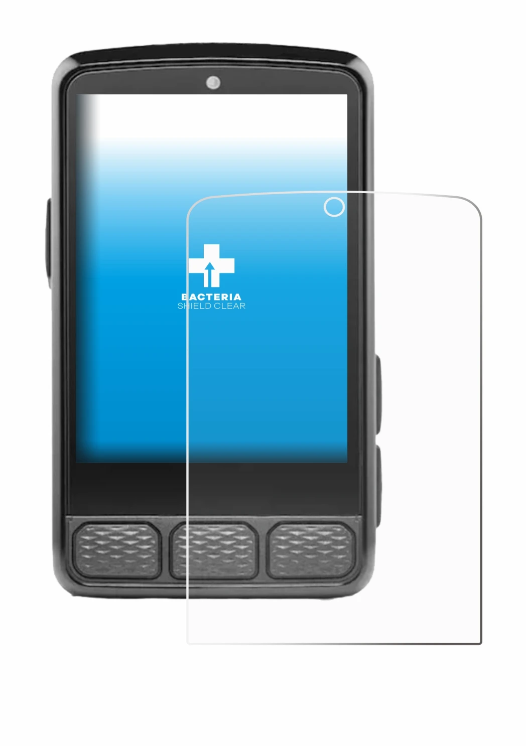 Imagen del dispositivo Wahoo Elemnt Roam V3 con una amplia variedad de protectores de pantalla.