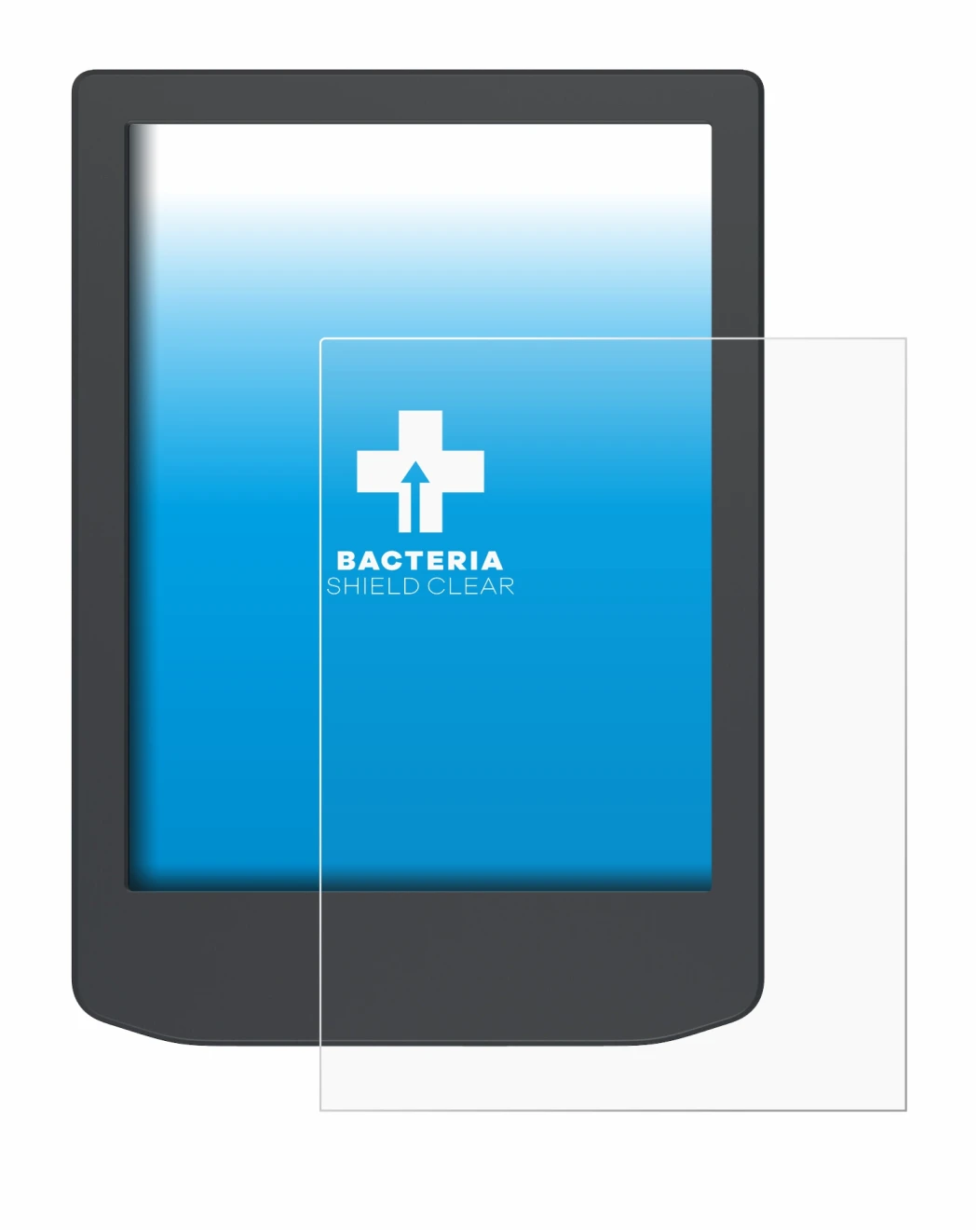 Imagen del dispositivo PocketBook Verse Lite con una amplia variedad de protectores de pantalla.