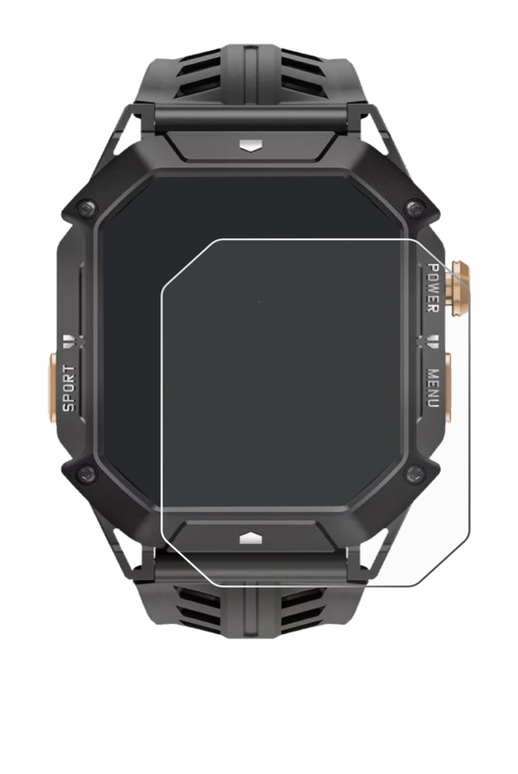 Imagen del dispositivo Oukitel BT80 con una amplia variedad de protectores de pantalla.