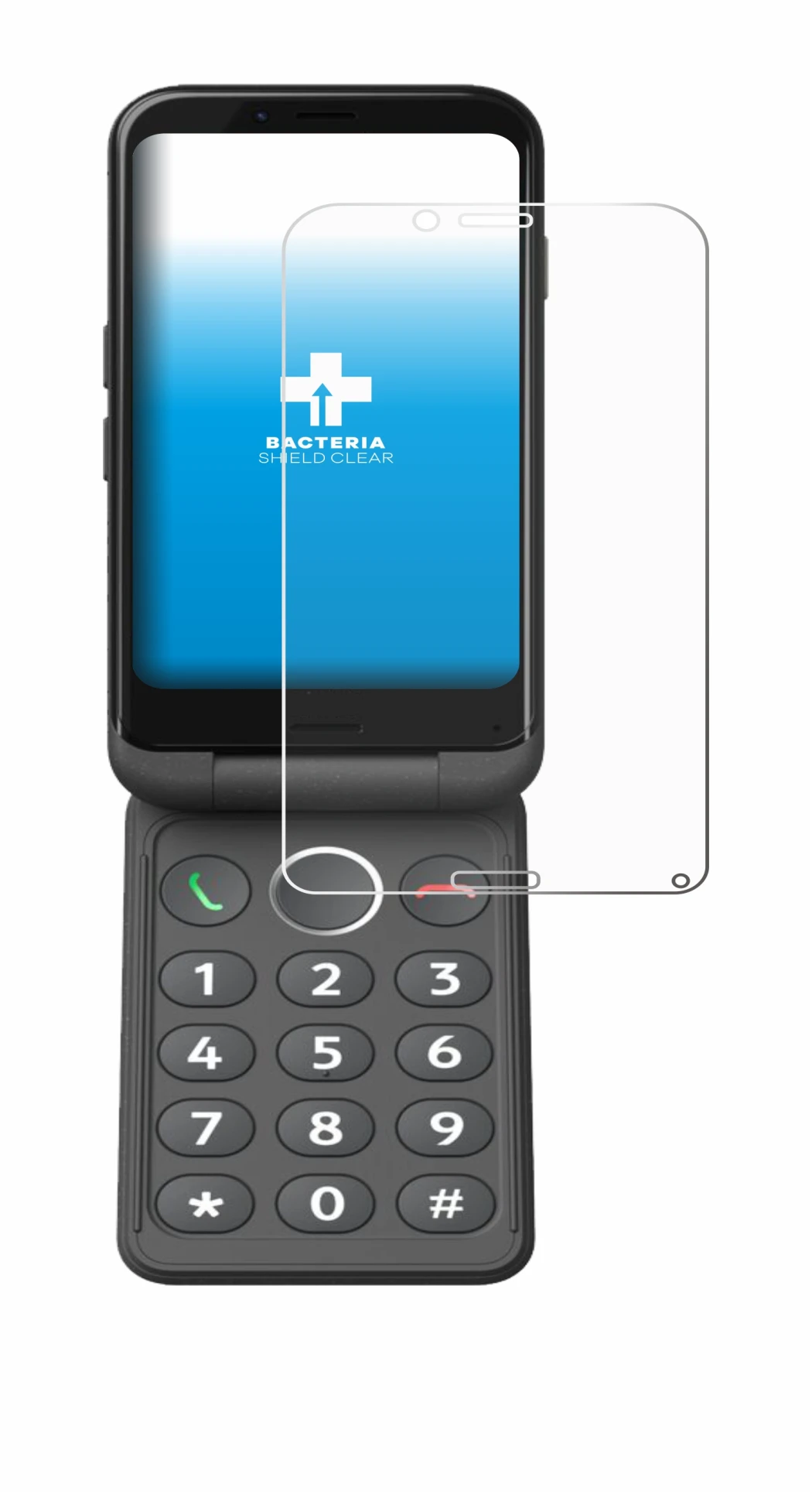 Imagen del dispositivo Doro Aurora A20 con una amplia variedad de protectores de pantalla.