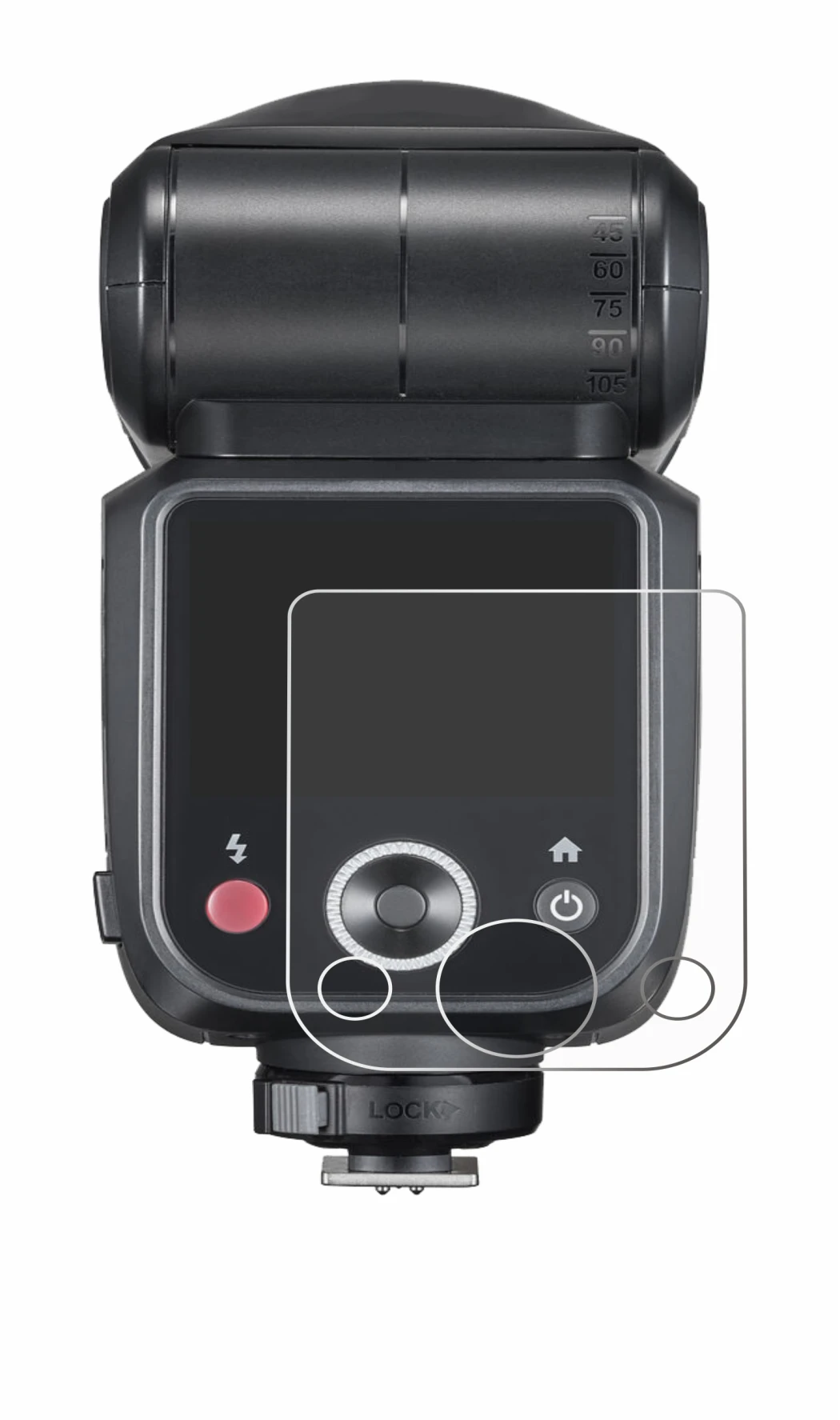 Imagen del dispositivo Godox V100 con una amplia variedad de protectores de pantalla.