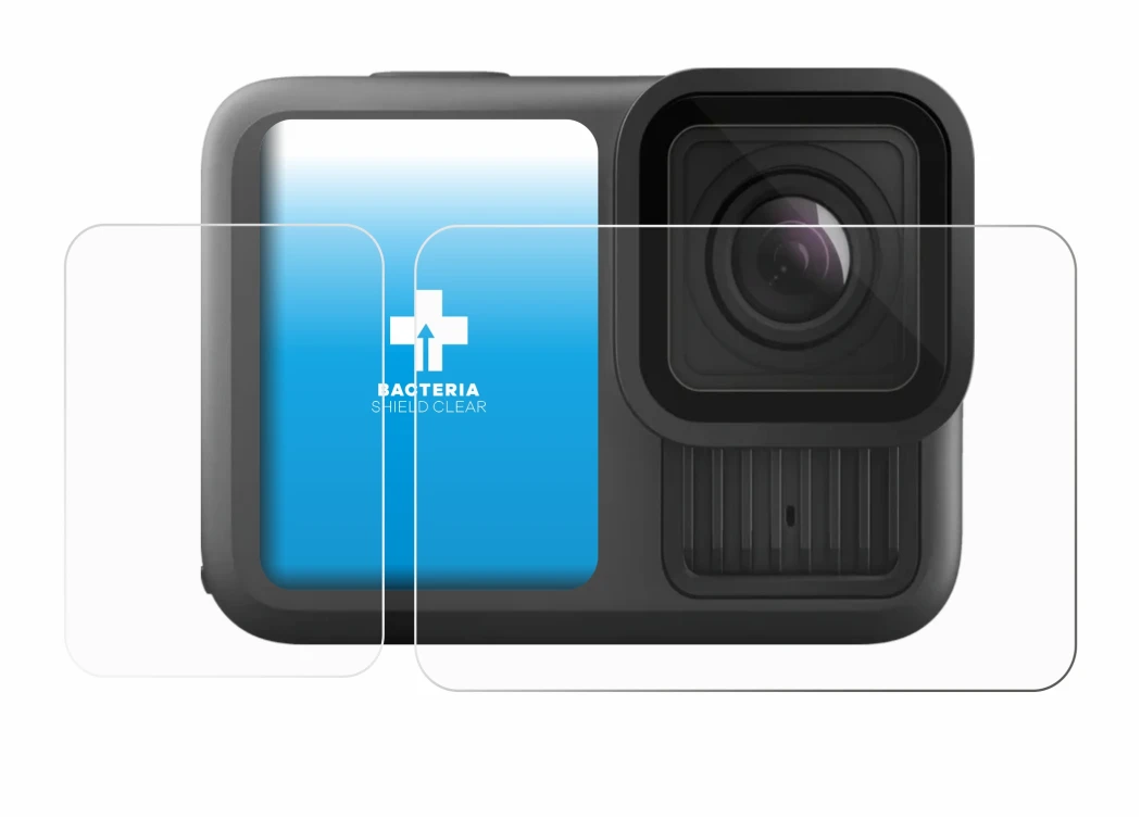 Imagen del dispositivo GoPro Hero 13 Black Creator Edition con una amplia variedad de protectores de pantalla.
