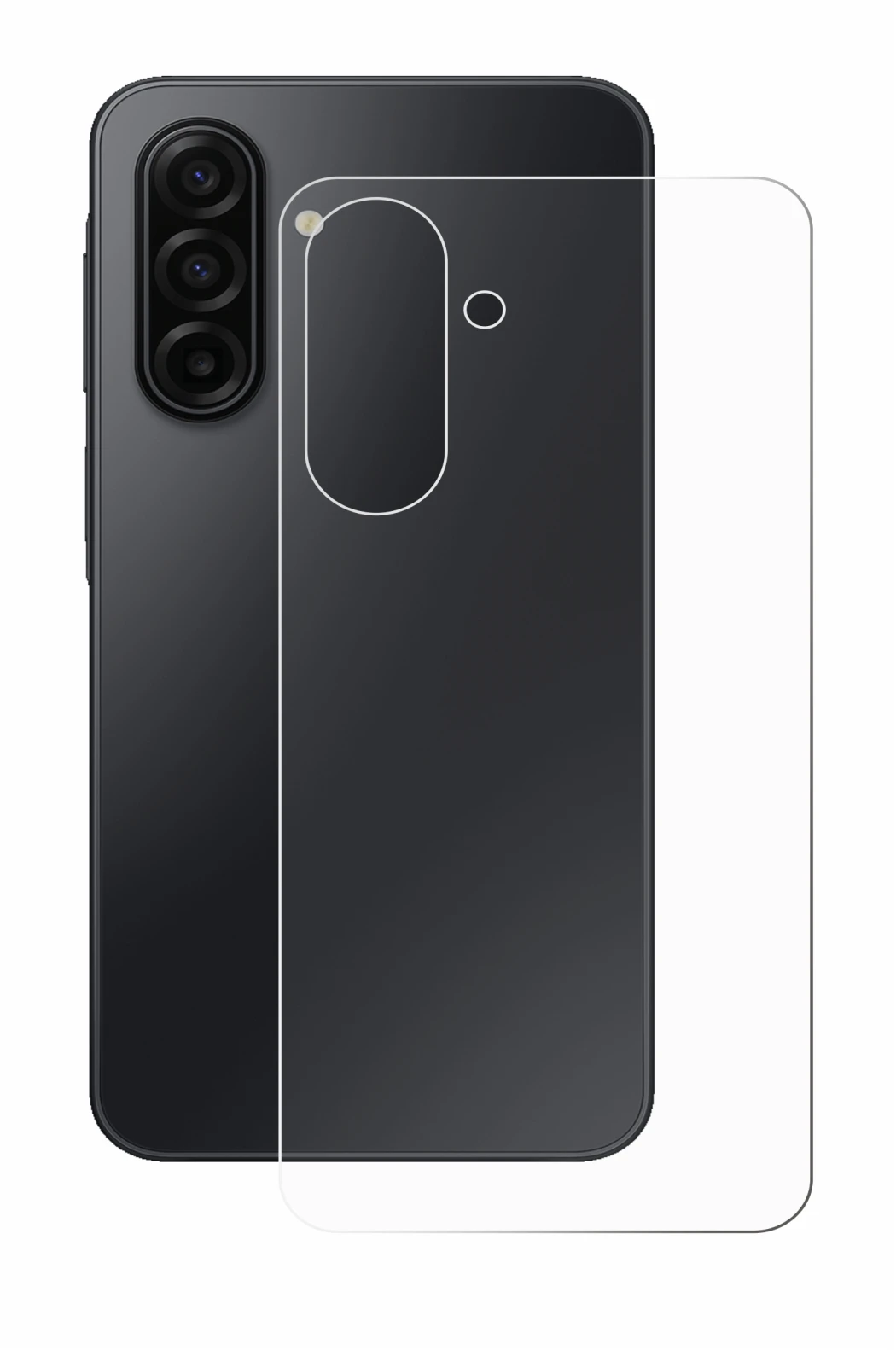 Imagen del dispositivo Samsung Galaxy A17 5G (Trasero) con una amplia variedad de protectores de pantalla.