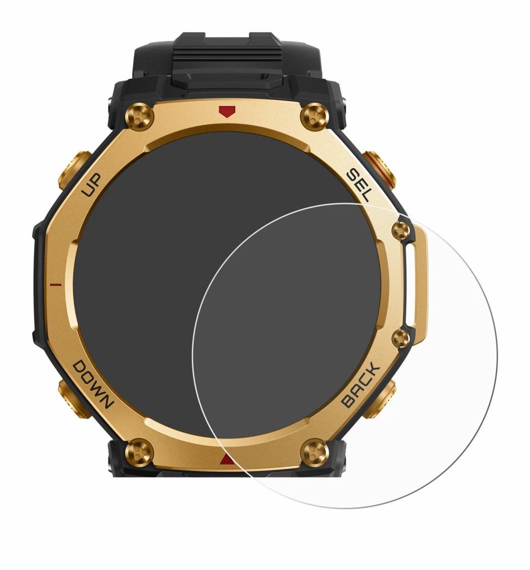 Imagen del dispositivo Huami Amazfit T-Rex 3 Pro (48 mm) con una amplia variedad de protectores de pantalla.