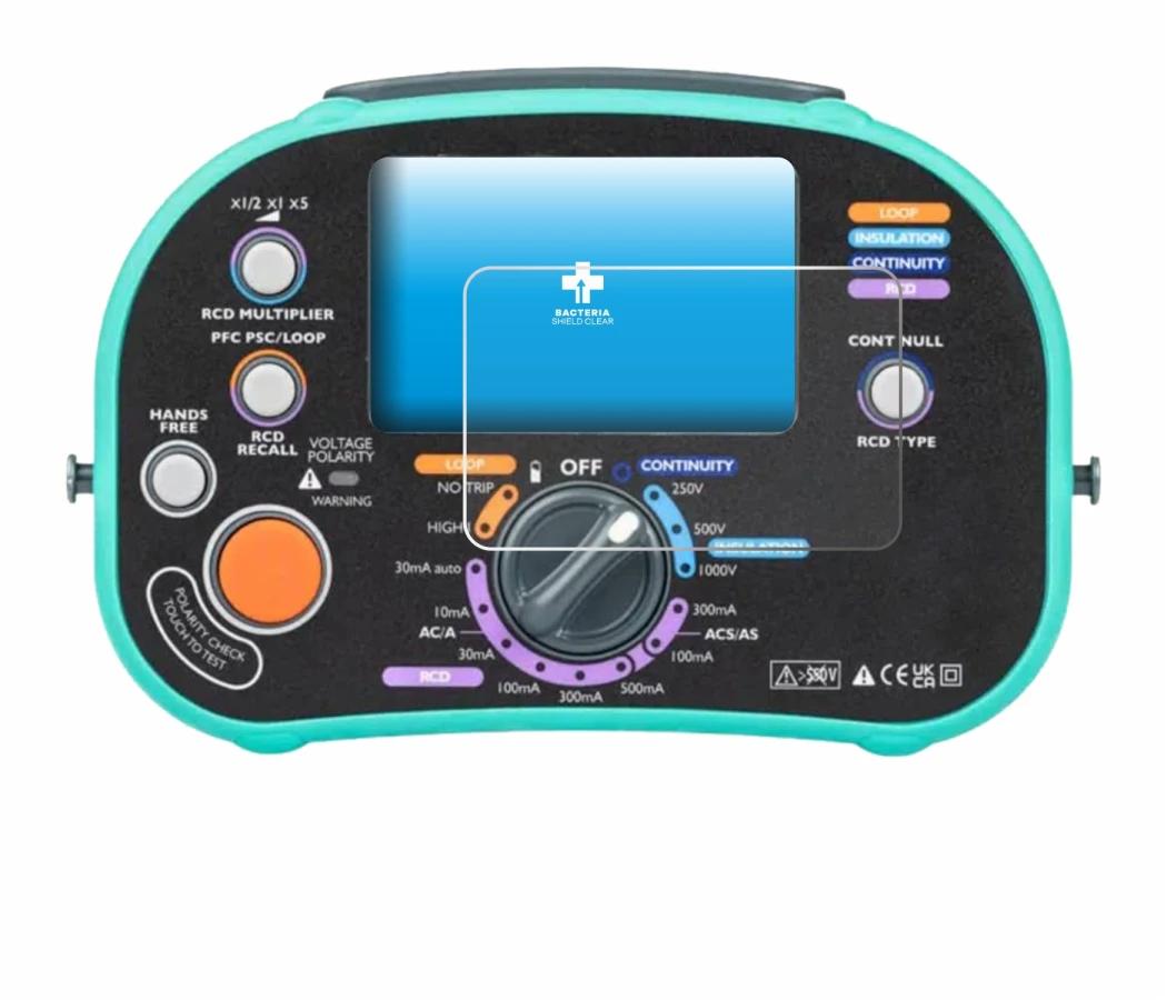 Imagen del dispositivo Kewtech KT63DL con una amplia variedad de protectores de pantalla.