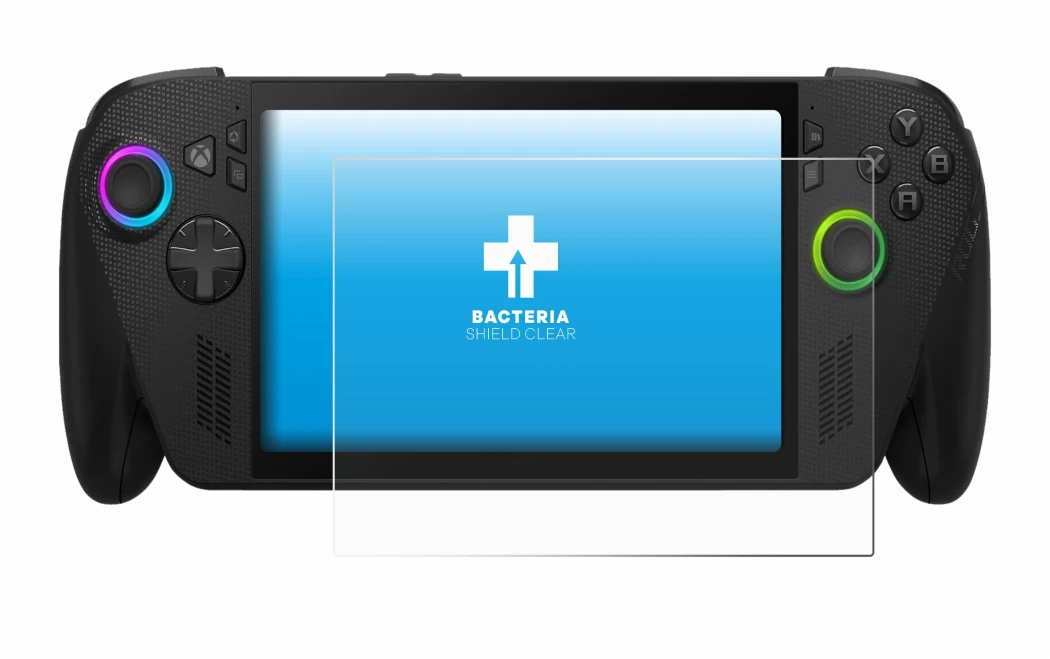 Imagen del dispositivo ASUS ROG Xbox Ally X con una amplia variedad de protectores de pantalla.