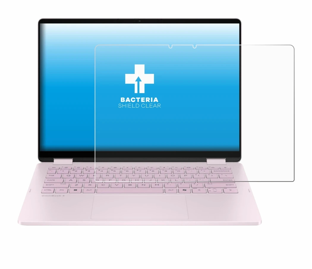 Imagen del dispositivo HP OmniBook 5 Flip 14 14-fp0153ng con una amplia variedad de protectores de pantalla.