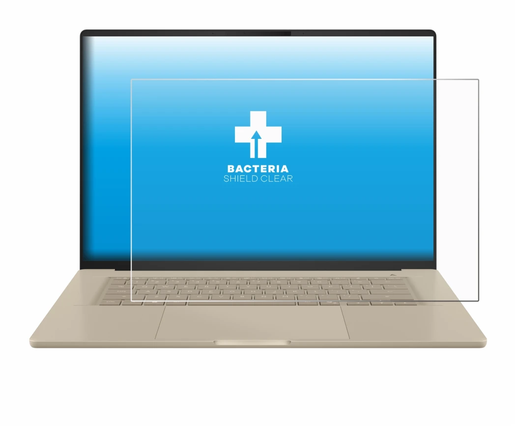 Imagen del dispositivo ASUS ZenBook A16 UX3607 con una amplia variedad de protectores de pantalla.