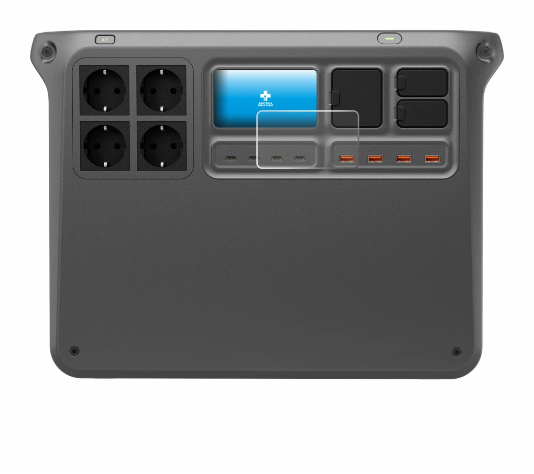 Imagen del dispositivo DJI Power 2000 con una amplia variedad de protectores de pantalla.