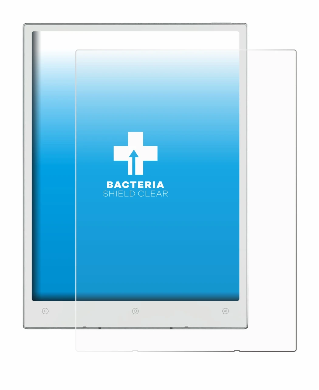 Imagen del dispositivo Viwoods AiPaper Mini con una amplia variedad de protectores de pantalla.