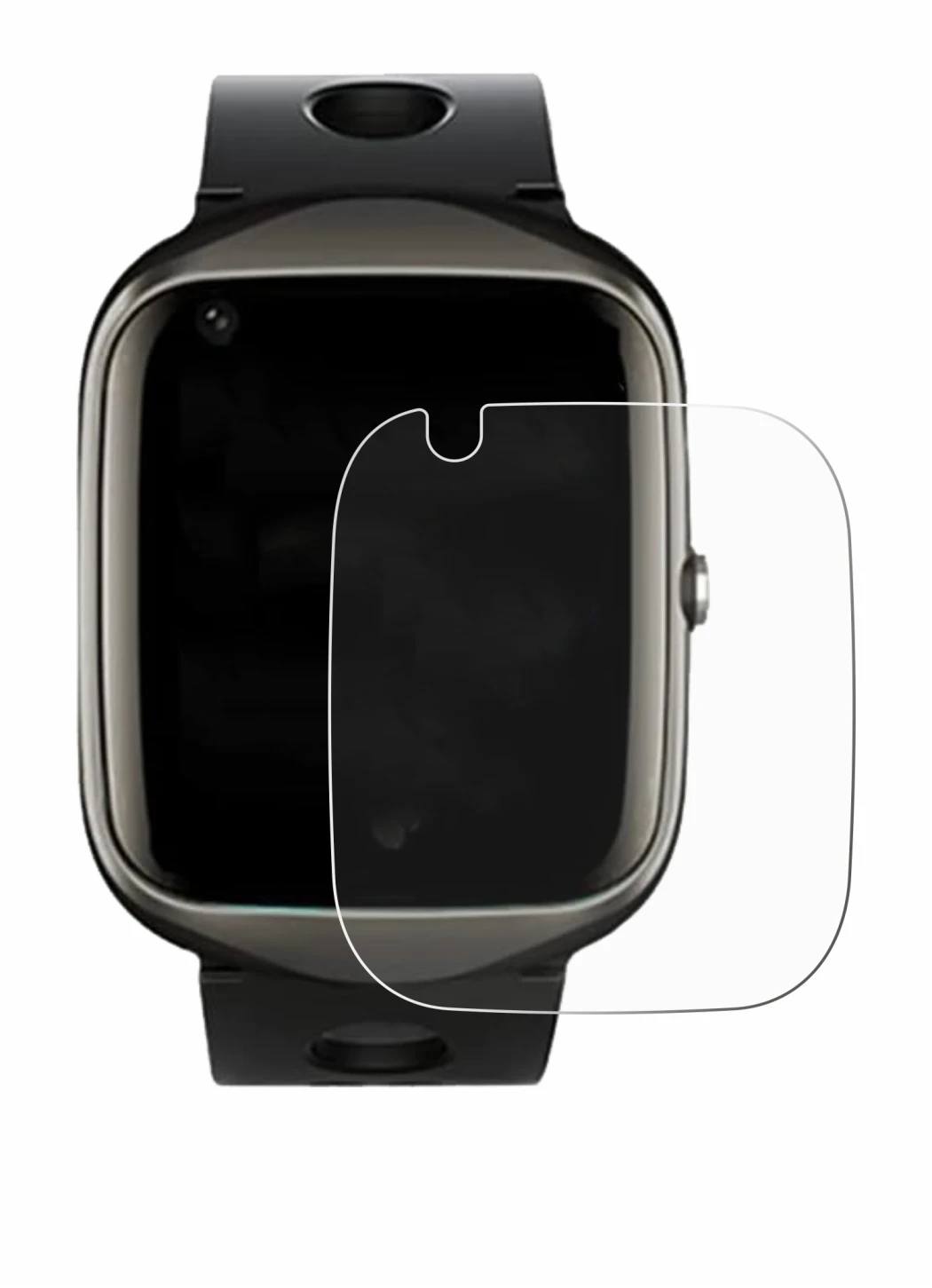 Imagen del dispositivo ABUBU SmartWatch PBL2 con una amplia variedad de protectores de pantalla.