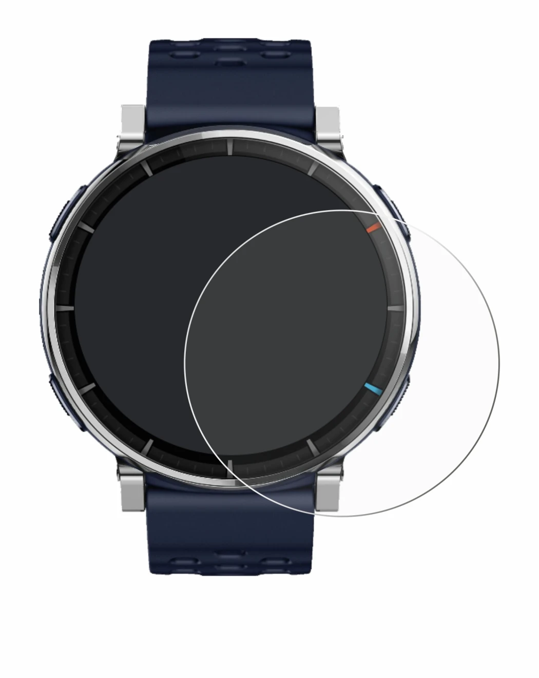 Imagen del dispositivo Amazfit Active 3 Premium con una amplia variedad de protectores de pantalla.
