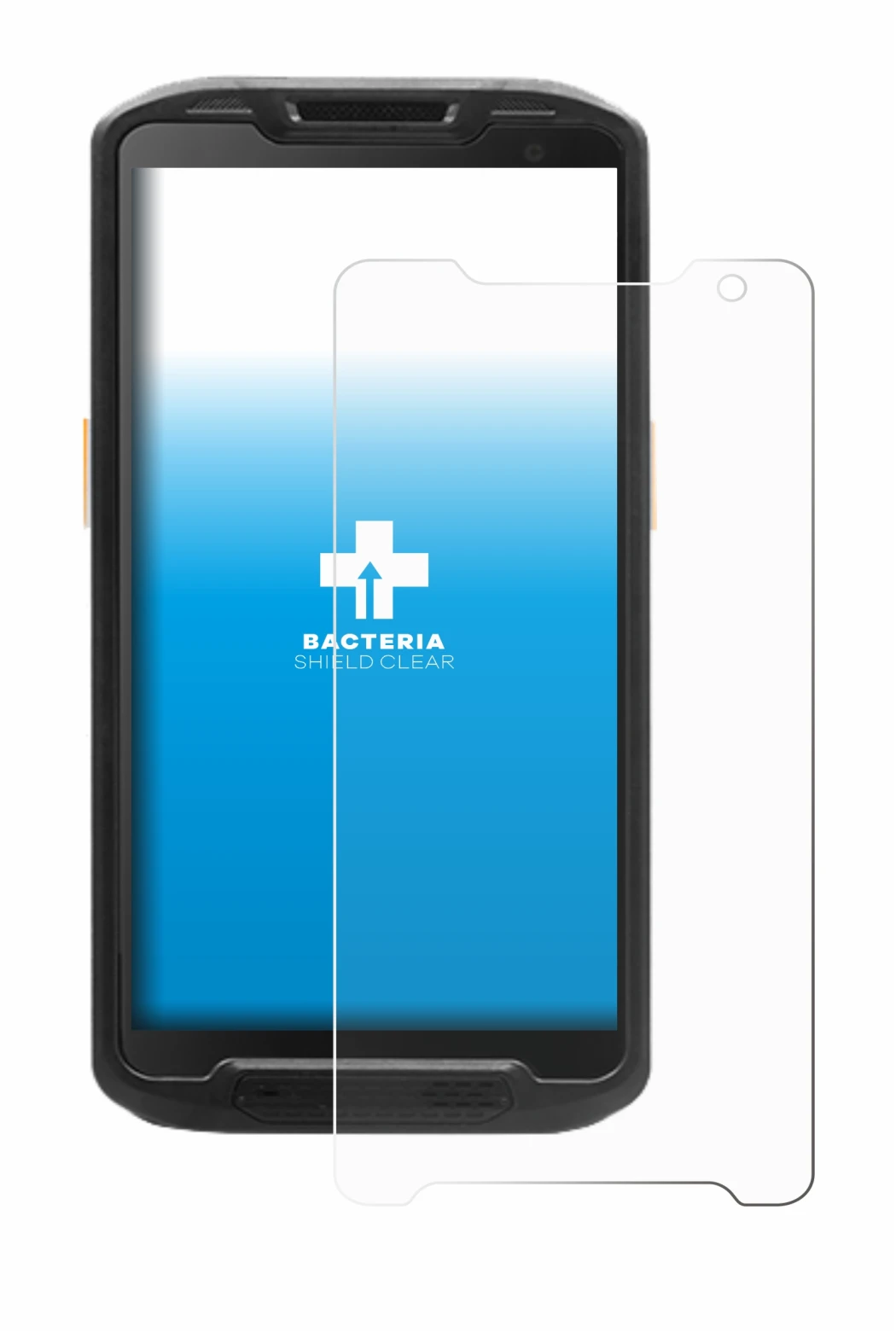 Imagen del dispositivo Point Mobile PM84P con una amplia variedad de protectores de pantalla.