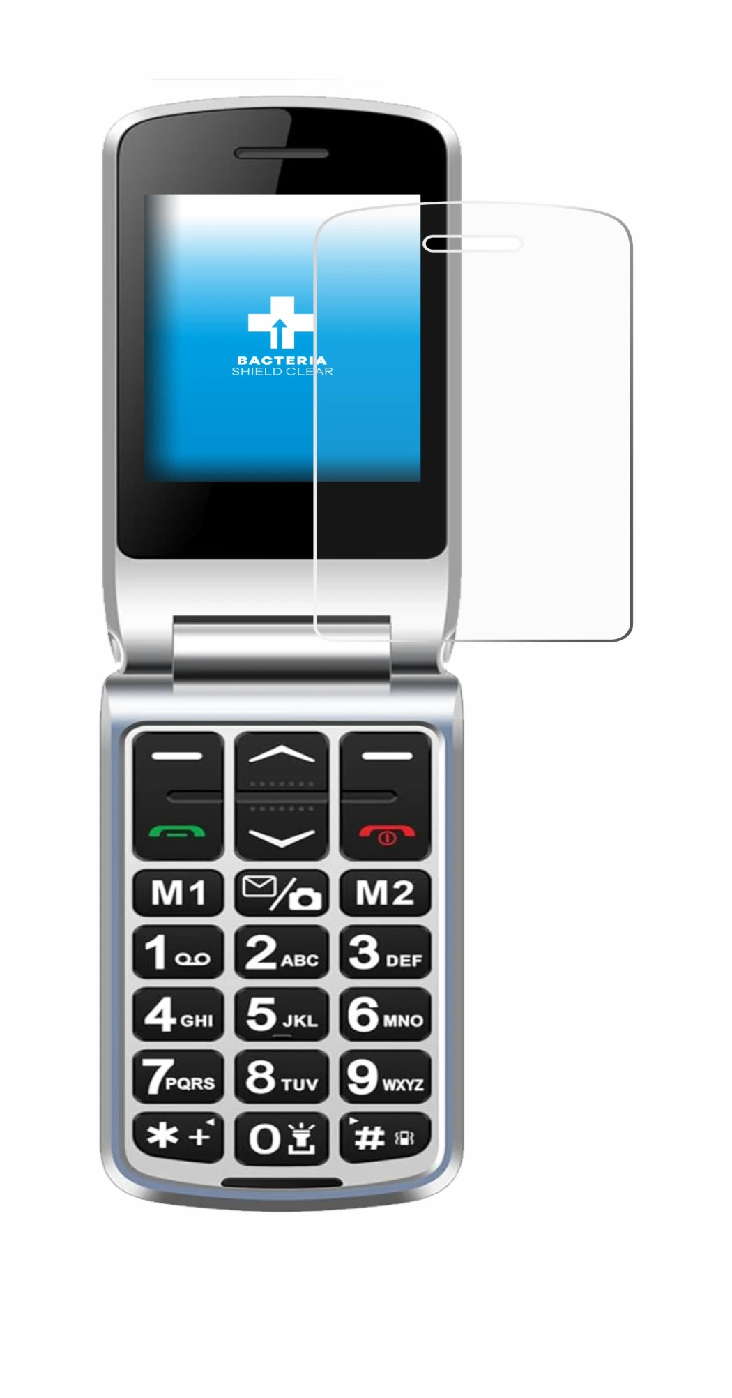 Imagen del dispositivo Sweetlink F1PLUS con una amplia variedad de protectores de pantalla.