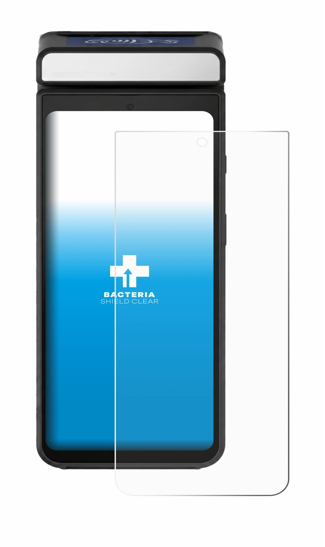 Imagen del dispositivo Ciontek CS50S con una amplia variedad de protectores de pantalla.