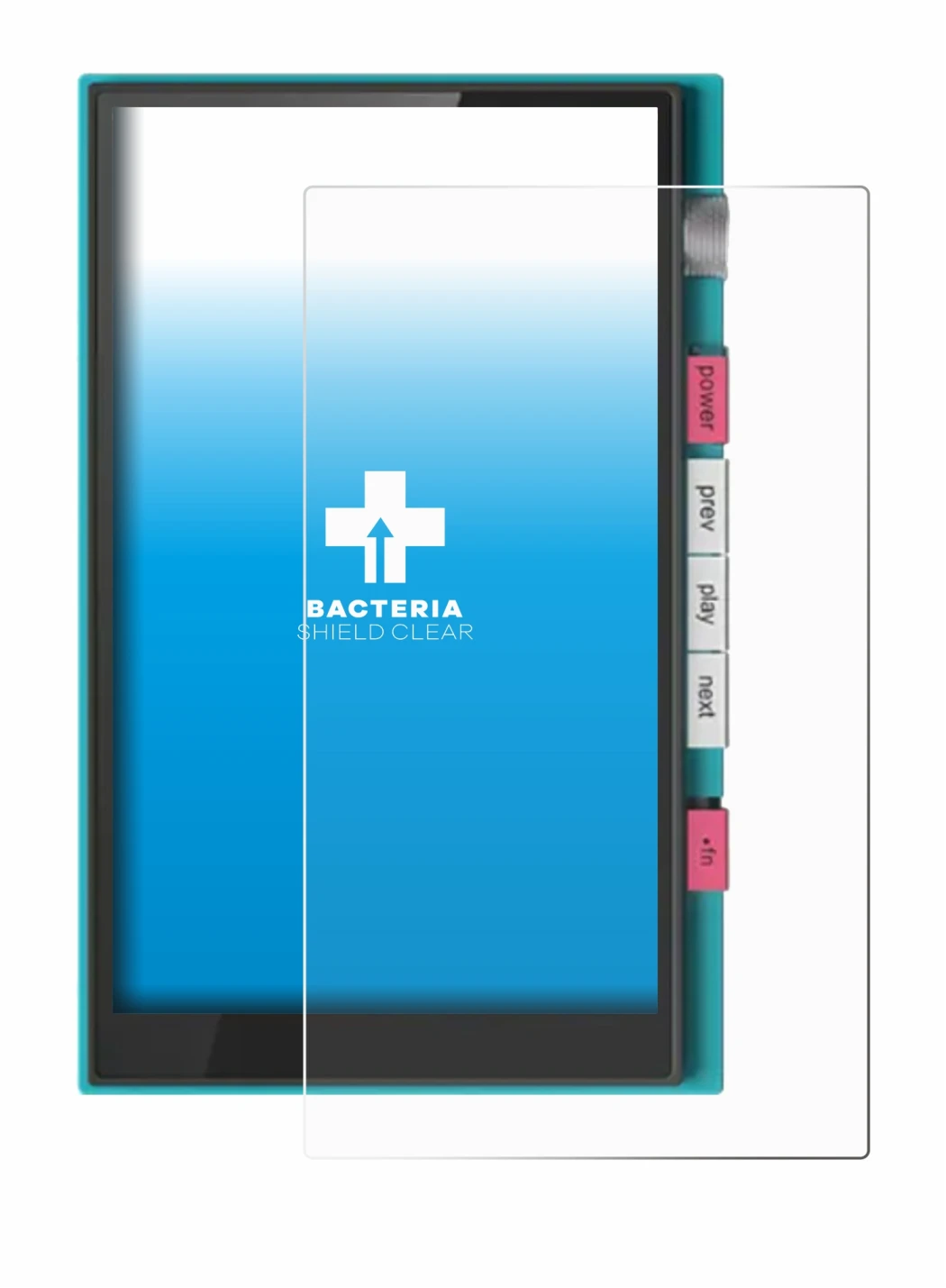 Imagen del dispositivo Hiby Digital M500 con una amplia variedad de protectores de pantalla.