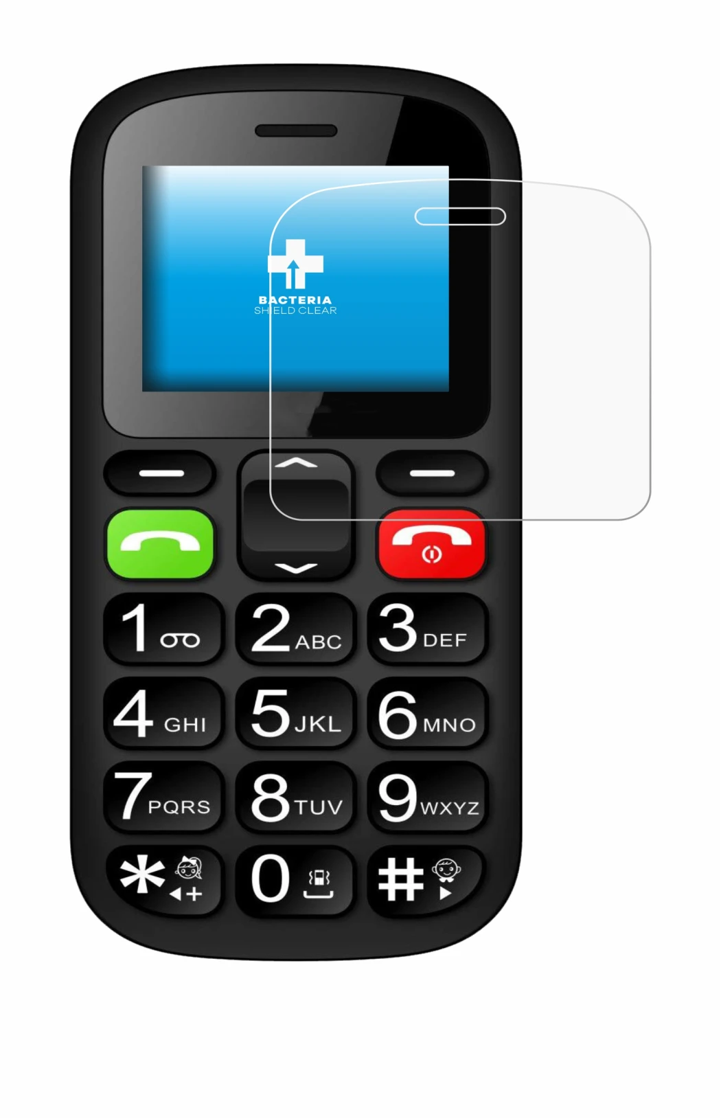 Imagen del dispositivo artfone CS181 con una amplia variedad de protectores de pantalla.