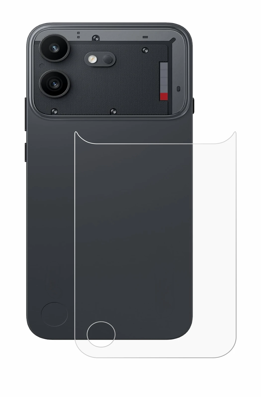 Imagen del dispositivo Nothing Phone (4b) (Trasero) con una amplia variedad de protectores de pantalla.