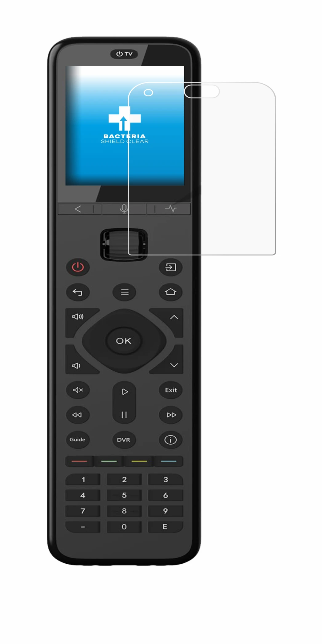 Imagen del dispositivo Sofabaton U3 con una amplia variedad de protectores de pantalla.