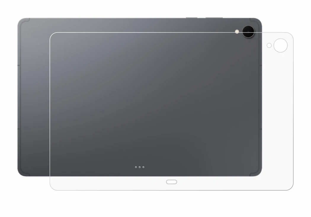 Imagen del dispositivo Samsung Galaxy Tab S12 Plus (Trasero) con una amplia variedad de protectores de pantalla.