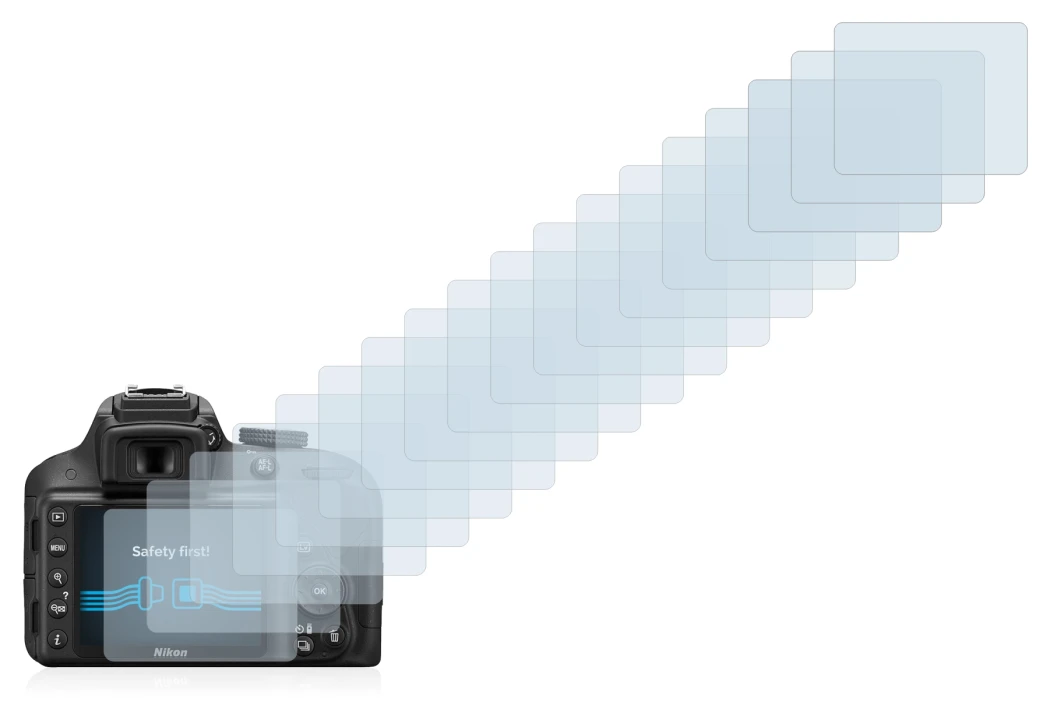 Imagen del dispositivo Nikon D3300 con una amplia variedad de protectores de pantalla.