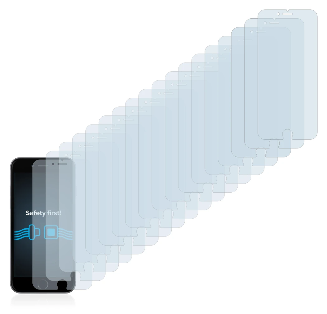 Imagen del dispositivo Apple iPhone 6 Plus con una amplia variedad de protectores de pantalla.