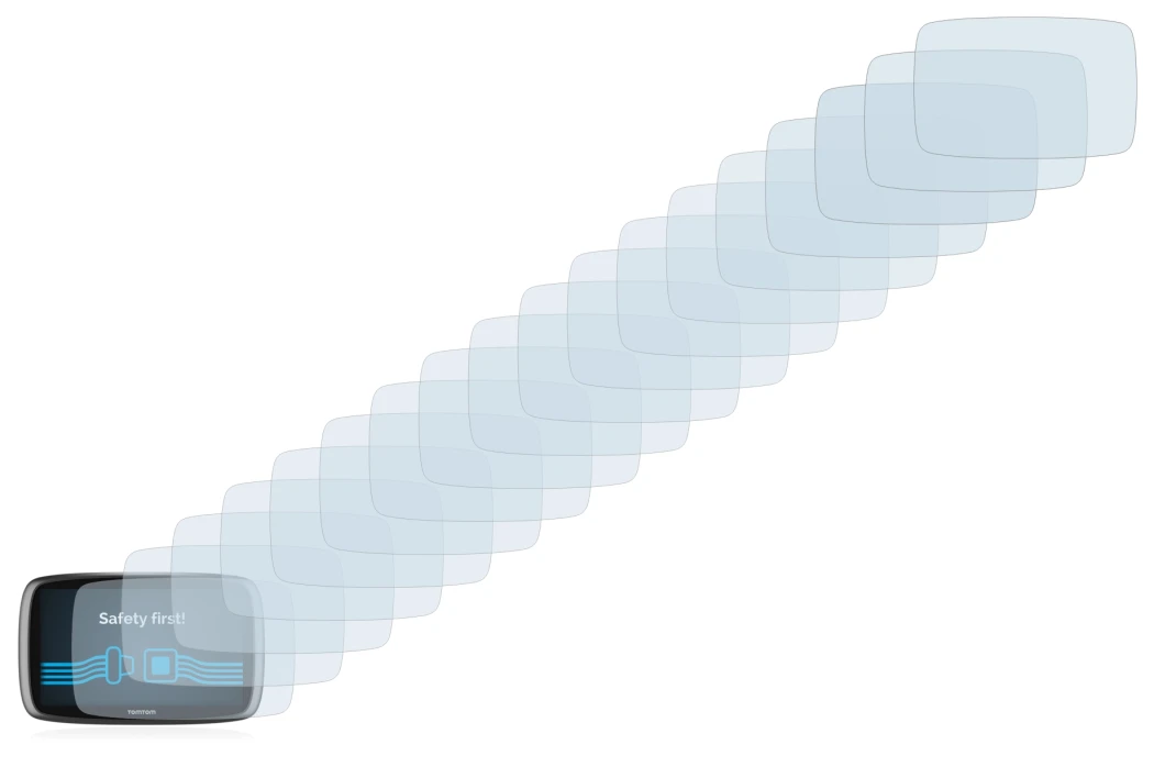 Imagen del dispositivo TomTom GO 6100 con una amplia variedad de protectores de pantalla.