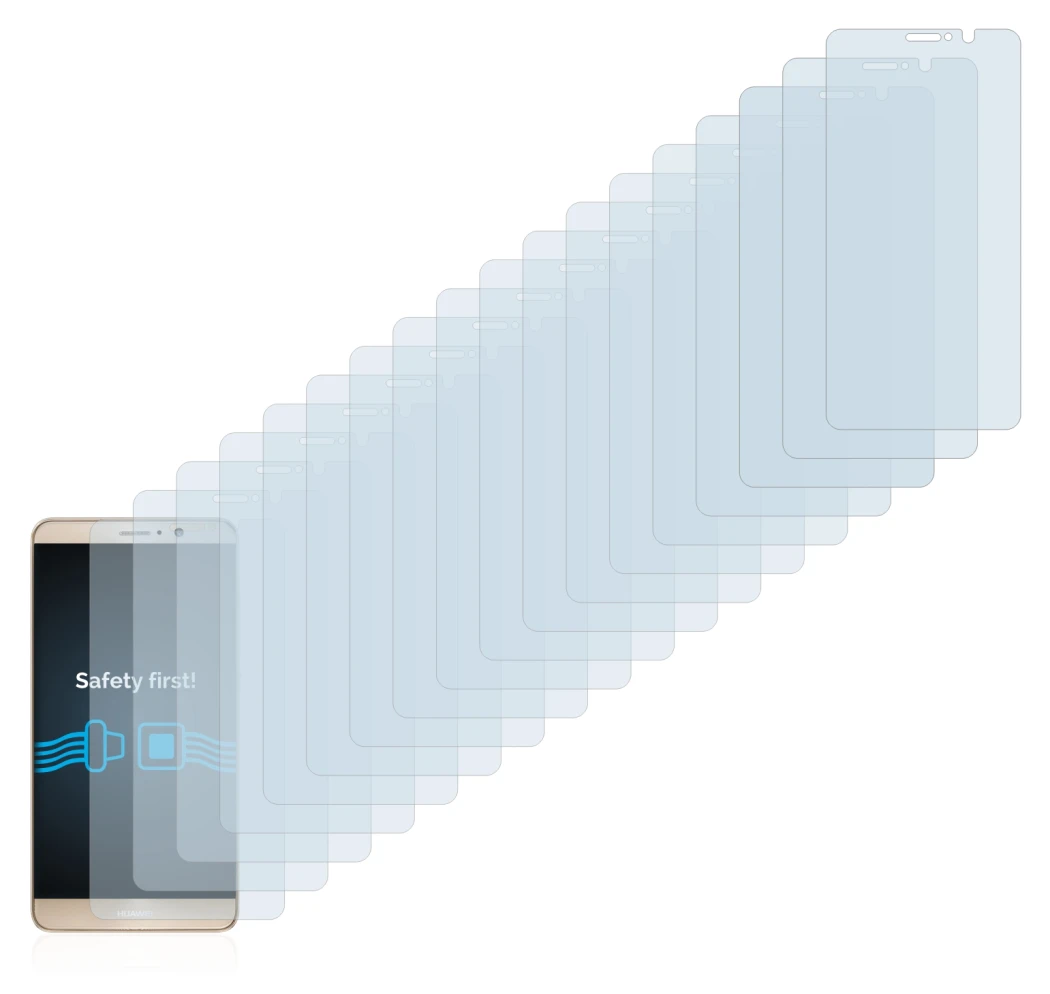 Imagen del dispositivo Huawei Mate 9 con una amplia variedad de protectores de pantalla.