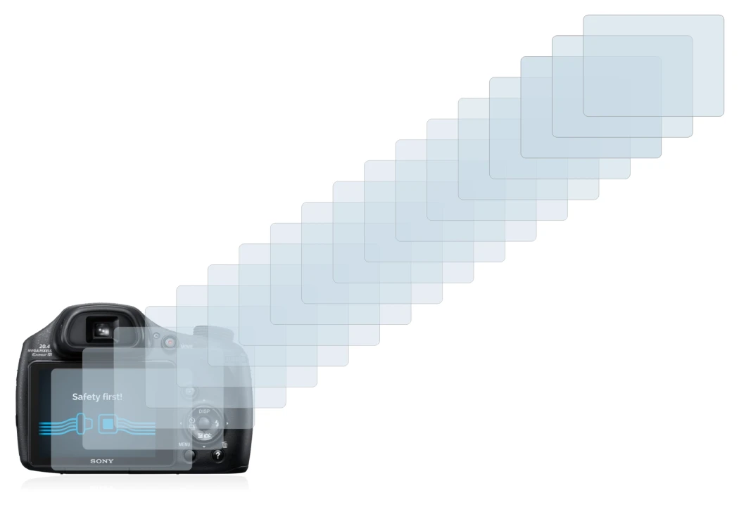Imagen del dispositivo Sony Cyber-Shot DSC-HX350 con una amplia variedad de protectores de pantalla.