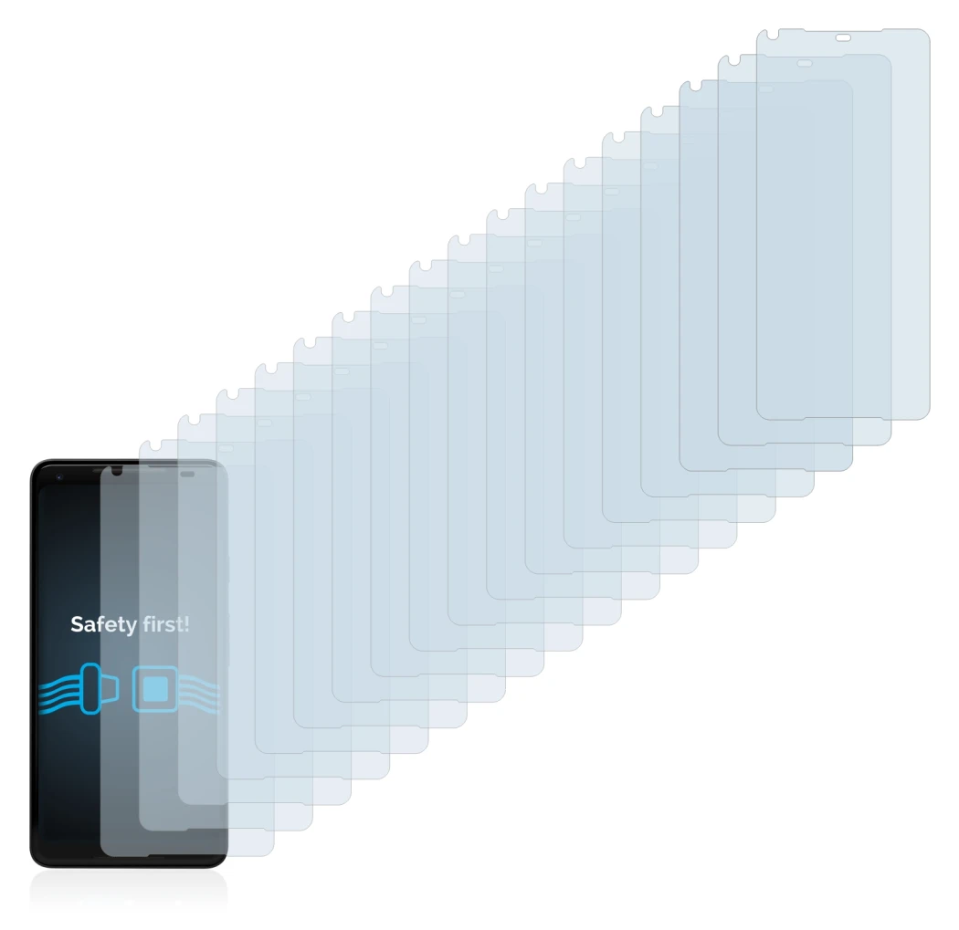 Imagen del dispositivo Google Pixel 2 XL con una amplia variedad de protectores de pantalla.