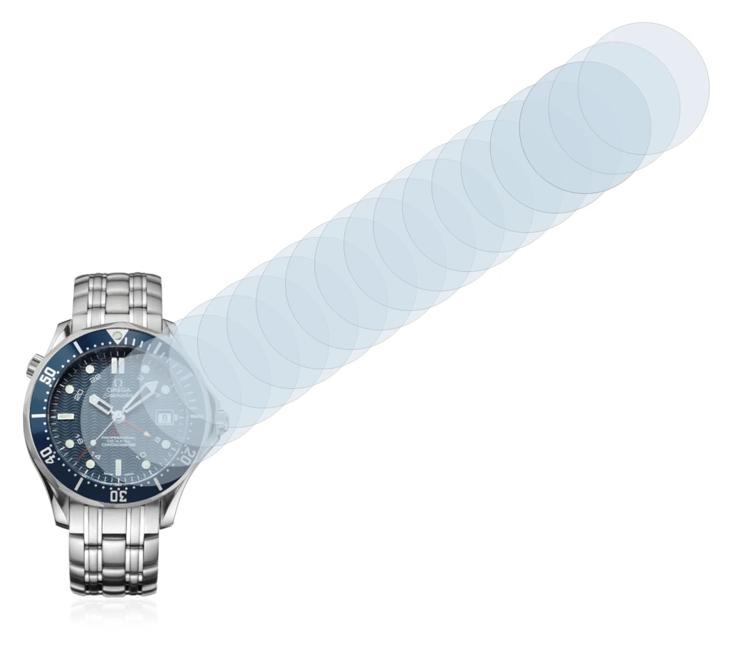 Imagen del dispositivo Omega Seamaster Diver (41 mm) con una amplia variedad de protectores de pantalla.