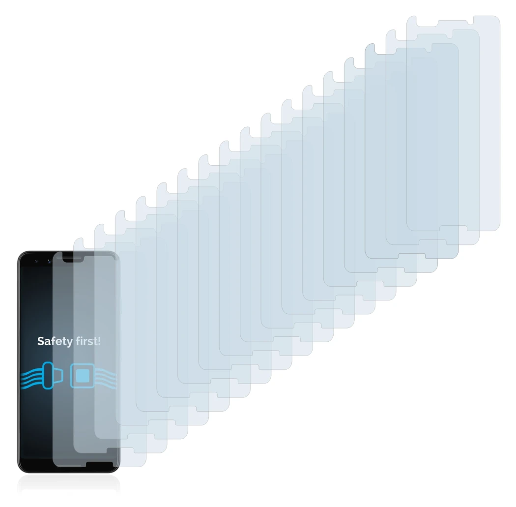 Imagen del dispositivo Google Pixel 3 con una amplia variedad de protectores de pantalla.