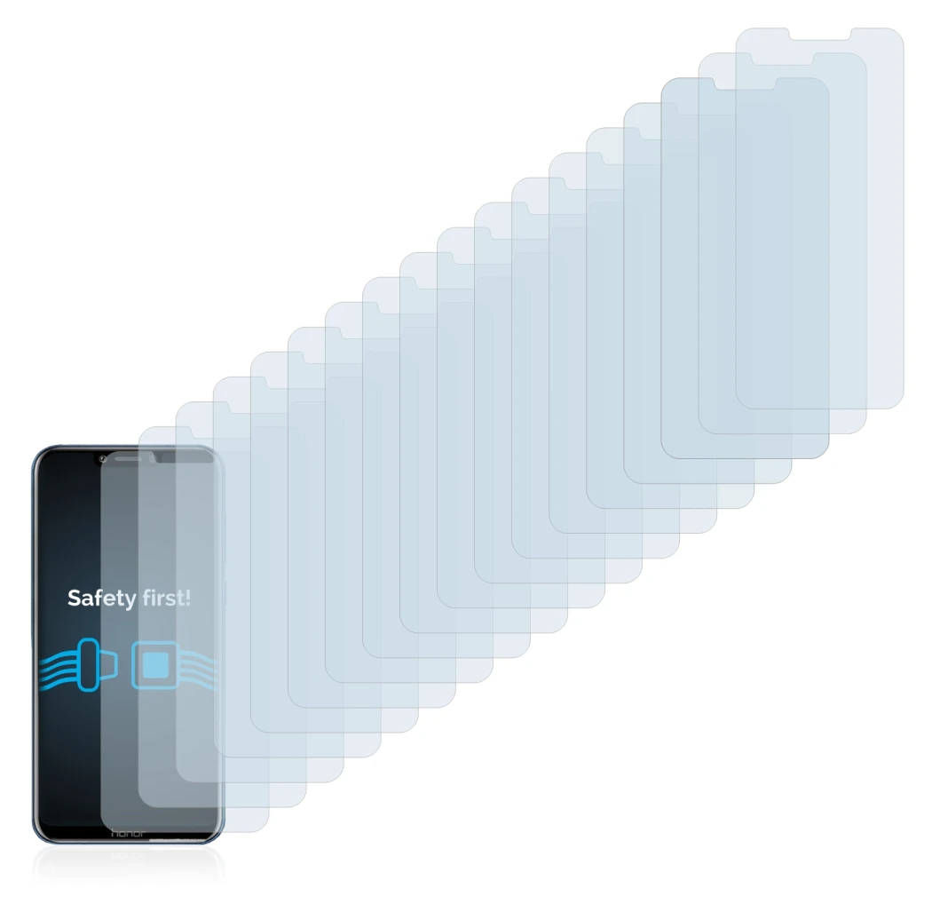 Imagen del dispositivo Honor Play con una amplia variedad de protectores de pantalla.