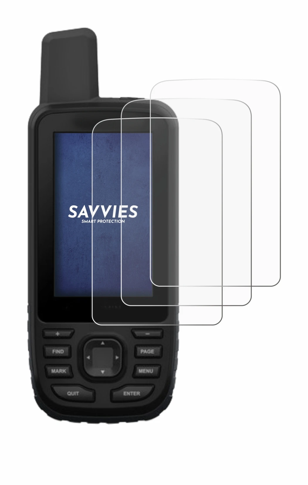 Imagen del dispositivo Garmin GPSMAP 66st con una amplia variedad de protectores de pantalla.