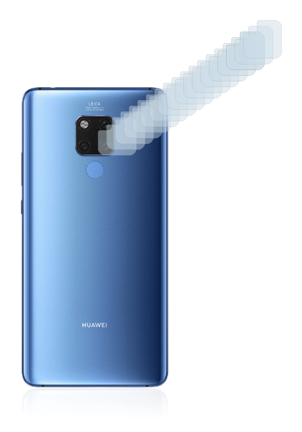 Imagen del dispositivo Huawei Mate 20 X (SÓLO Cámara) con una amplia variedad de protectores de pantalla.