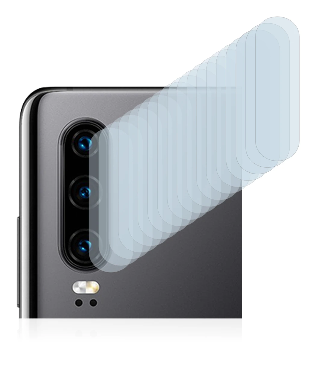 Imagen del dispositivo Huawei P30 (SÓLO Cámara) con una amplia variedad de protectores de pantalla.