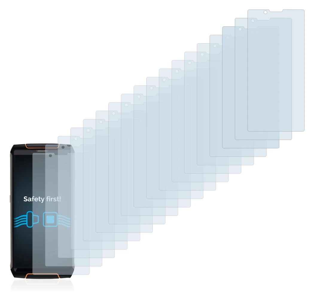 Imagen del dispositivo Cubot King Kong 3 con una amplia variedad de protectores de pantalla.